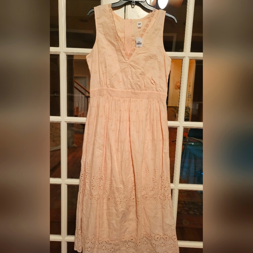 Summer Eyelet Maxi Dress NWT